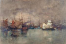 Sul Tamigi c1900 - Paolo Sala reproduction oil painting