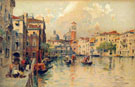Venice Scene Chromolithograph Print Italy - Paolo Sala reproduction oil painting