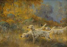English Setters 1924 - Percival Leonard Rosseau reproduction oil painting