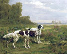 Two Englsih Setters 1906 - Percival Leonard Rosseau