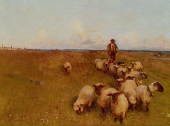 Across the Downs 1890 - Walter Frederick Osborne reproduction oil painting