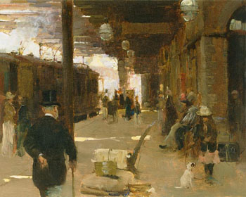 Hastings Railway Station - Walter Frederick Osborne reproduction oil painting