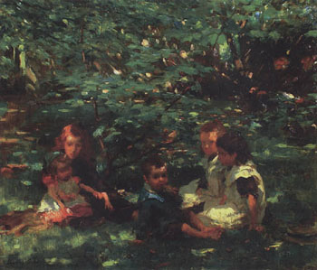 In the Garden Castlewood Avenue 1901 - Walter Frederick Osborne reproduction oil painting