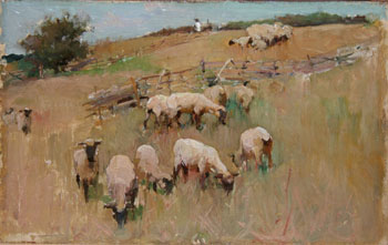Shepherding - Walter Frederick Osborne reproduction oil painting