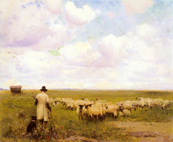 The Return of The Flock 1885 - Walter Frederick Osborne reproduction oil painting