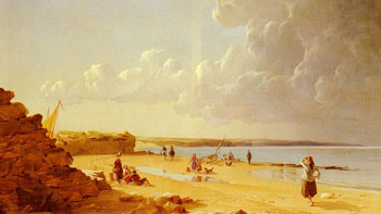 On the Northeast Coast 1858 - William Crosby reproduction oil painting
