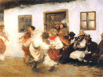 Kolomyjka 1895 - Teodor Axentowicz reproduction oil painting