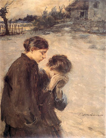 Nieszczescie 1917 - Teodor Axentowicz reproduction oil painting