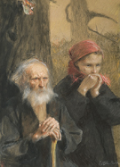 Old and Young A - Teodor Axentowicz