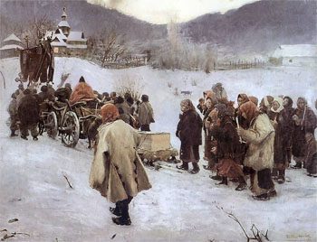 Pogrzeb Huculski 1882 - Teodor Axentowicz reproduction oil painting