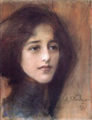Portret Kobiety C 1898 - Teodor Axentowicz