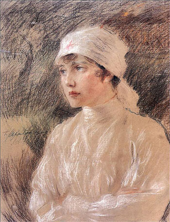 Samarytanka 1915 - Teodor Axentowicz reproduction oil painting