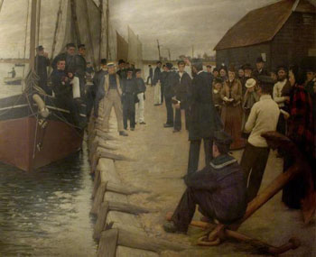 A Mission to Seamen - Henry Herbert La Thangue reproduction oil painting