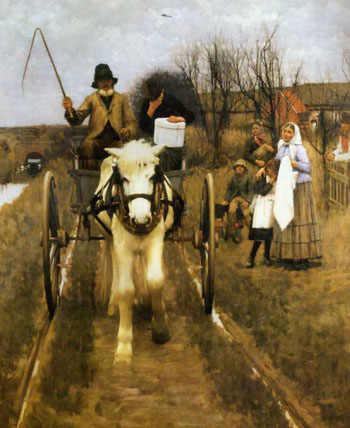 Leaving Home - Henry Herbert La Thangue reproduction oil painting