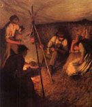The Harvesters Supper - Henry Herbert La Thangue reproduction oil painting