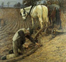 The Last Furrow - Henry Herbert La Thangue reproduction oil painting