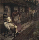 The Man with The Scythe Exhibited 1896 - Henry Herbert La Thangue reproduction oil painting