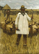 The Shepherd c1880 - Henry Herbert La Thangue reproduction oil painting