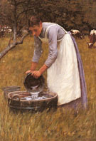 Watering The Cows - Henry Herbert La Thangue