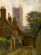 A Quiet Lane - William Logsdail reproduction oil painting