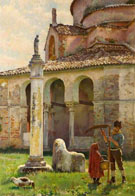 Byzantine Church at Torcello - William Logsdail reproduction oil painting