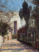 Mestre Near Venice - William Logsdail reproduction oil painting
