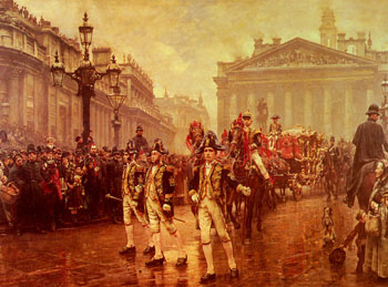 Sir James Whiteheads Procession 1888 - William Logsdail reproduction oil painting