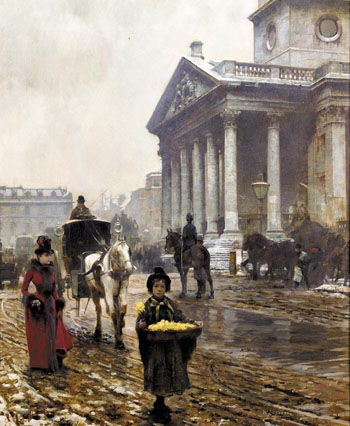 St Martins in the Fields B - William Logsdail reproduction oil painting