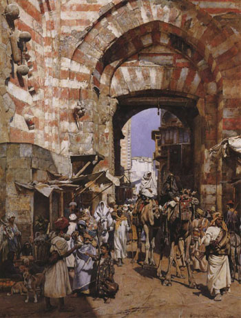 The Gates of the Khalif - William Logsdail reproduction oil painting