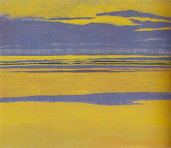 Mauve and Yellow Seascape 1923 - Leon Spilliaert reproduction oil painting