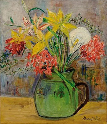 Fleurs dans une cruche c1936 - Maurice Utrillo reproduction oil painting