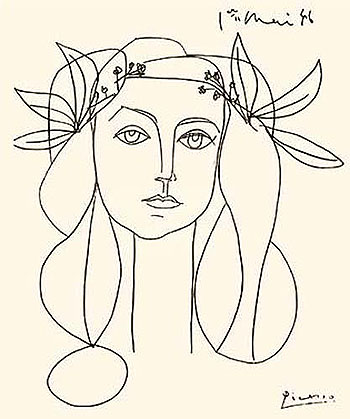 Head of a Woman - Pablo Picasso reproduction oil painting