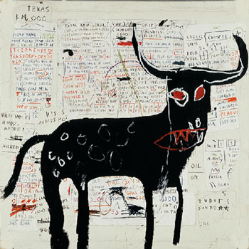 Beef Ribs Longhorn 1982 - Jean-Michel-Basquiat reproduction oil painting