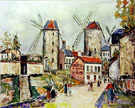 Windmills Montmartre 2 - Maurice Utrillo reproduction oil painting