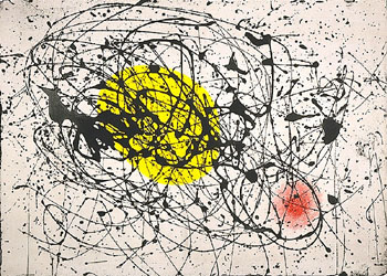 Yellow Moonbird - Joan Miro reproduction oil painting