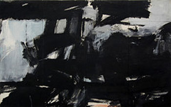 New Year Wall Night 1960 - Franz Kline reproduction oil painting