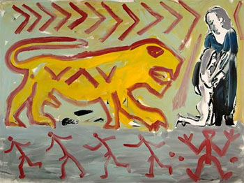 Colosseum - A R Penck reproduction oil painting