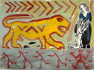 Colosseum - A R Penck reproduction oil painting