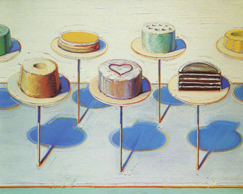 Shop Window Seven Cakes - Wayne Thiebaud reproduction oil painting