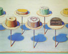 Shop Window Seven Cakes - Wayne Thiebaud reproduction oil painting