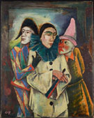 Maskarade 1922 - Karl Hofer reproduction oil painting