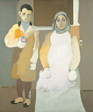 The Artist and his Mother - Arshile Gorky reproduction oil painting