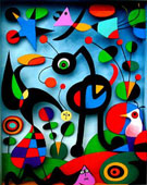 The Garden - Joan Miro reproduction oil painting