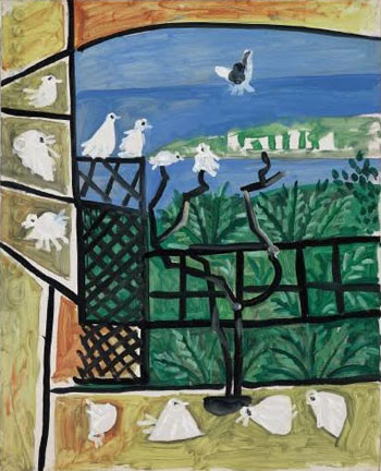 Los Pichones 1957 - Pablo Picasso reproduction oil painting