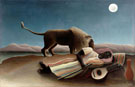 The Sleeping Gypsy 1897 - Henri Rousseau reproduction oil painting