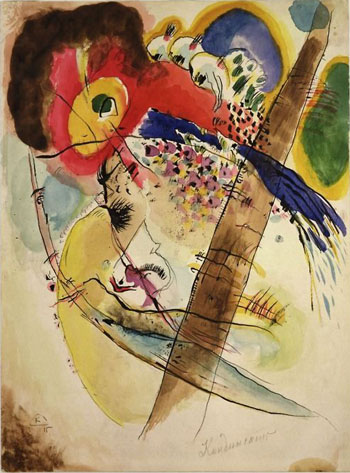 Exotic Birds - Wassily Kandinsky reproduction oil painting