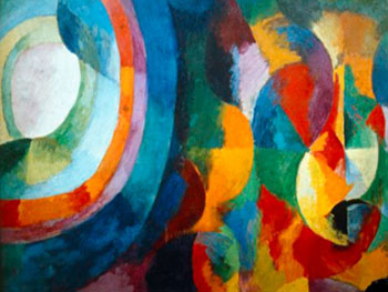 Simultaneous Contrasts Sun And Moon - Robert Delaunay reproduction oil painting