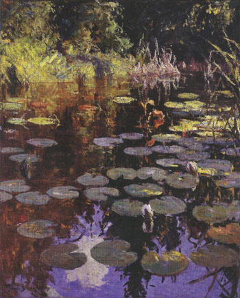 Lily Pond 1923 - Frank Weston Benson reproduction oil painting