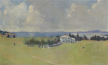 Wooster Farm The House at North Haven 1912 - Frank Weston Benson reproduction oil painting