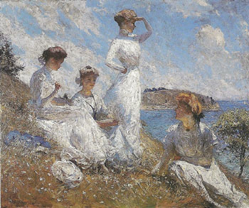 Summer 1909 - Frank Weston Benson reproduction oil painting